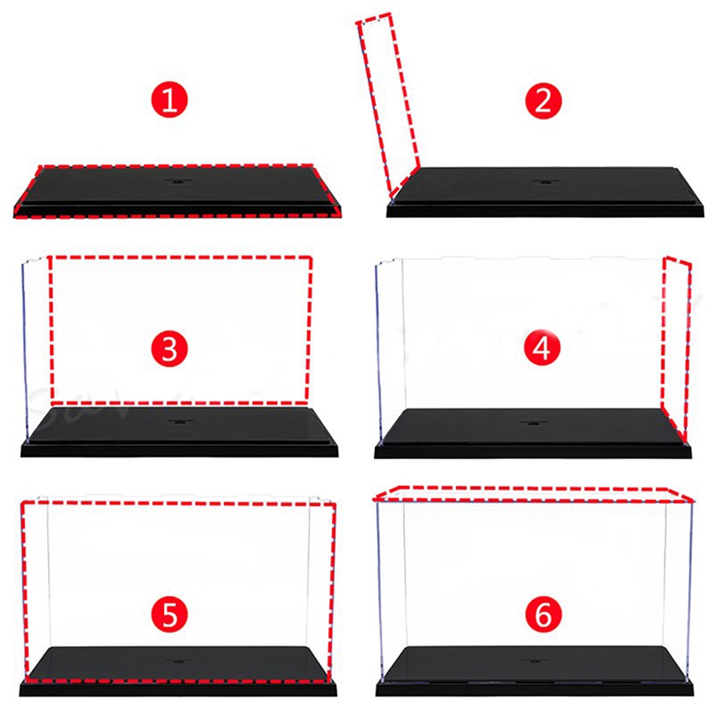 35x25x20CM Acrylic Display Case Dustproof Car Trucks Vans Model Box Collection Storage โ image 2