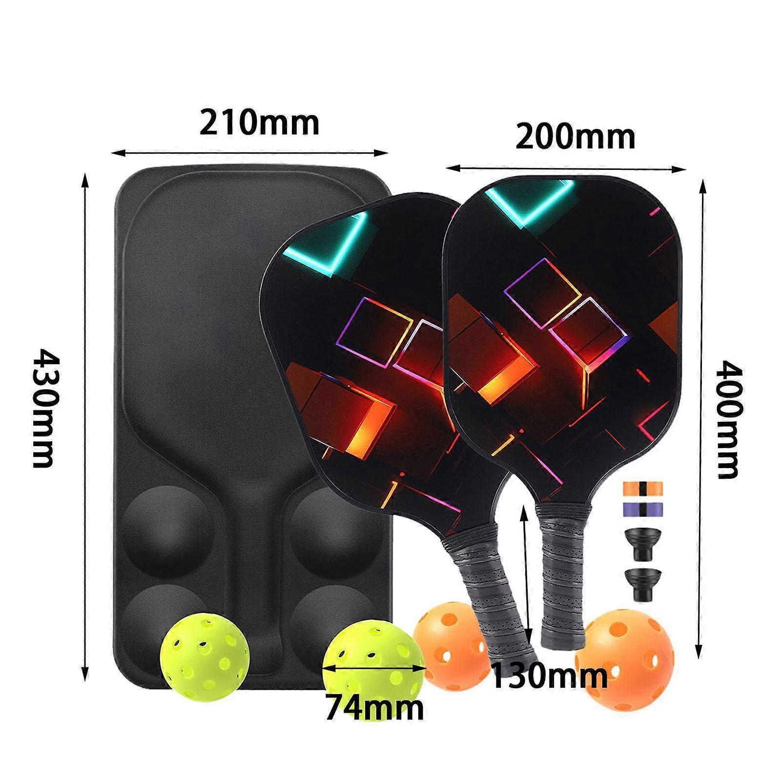 Pickleball Rackets Set with Ergonomic Fiberglass Grip, Gym Gift for Adults โ image 2
