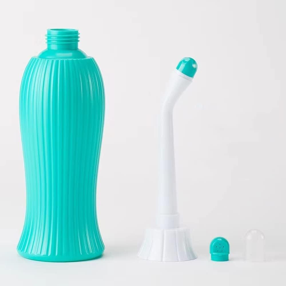 Portable 16oz Manual Bottle for Travel Bidet Sprayer Medical Cleaner Washing Ass (450ml) (2pcs red and green) โ image 5