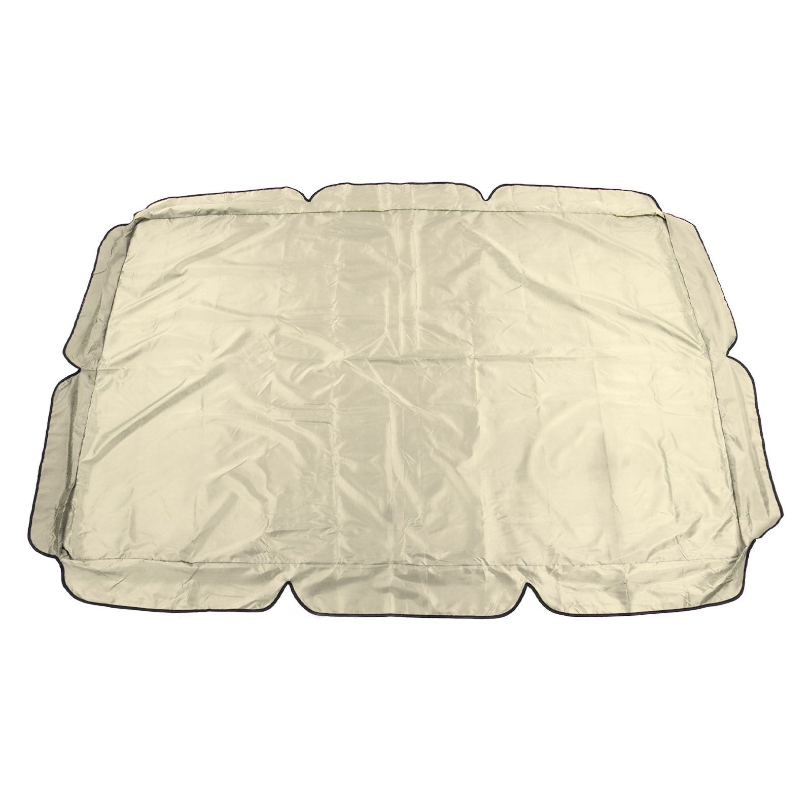 Outdoor Swing Canopy Garden Courtyard Waterproof Rocking Chair Dust Top Cover 210D Silver Coated Oxford Cloth Balcony Swing Canopy Beige