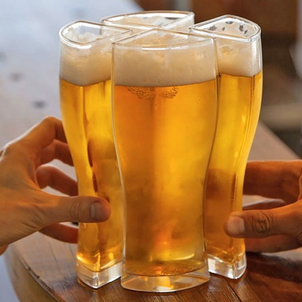 4 in 1 Acrylic Beer Mug 4PCS Beer Mug Party Holiday Birthday Supplies Drink Beer Mug โ image 3