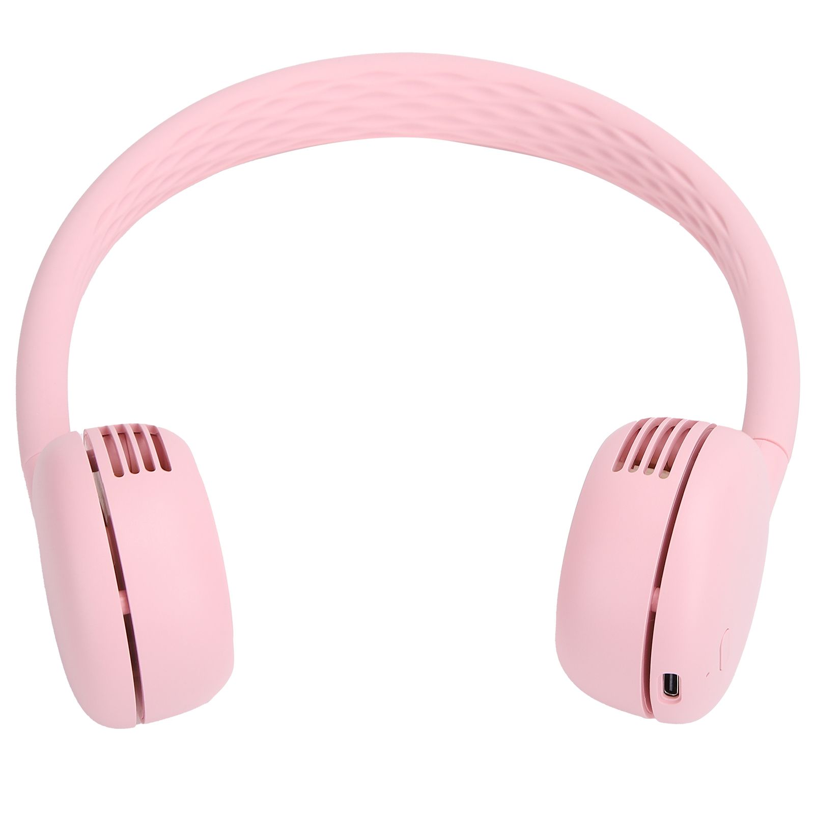 Fanless Hanging Neck Fan Adjustable USB Charging Silent Sports Fan for Home School OutdoorPink 2000mAh — image 2