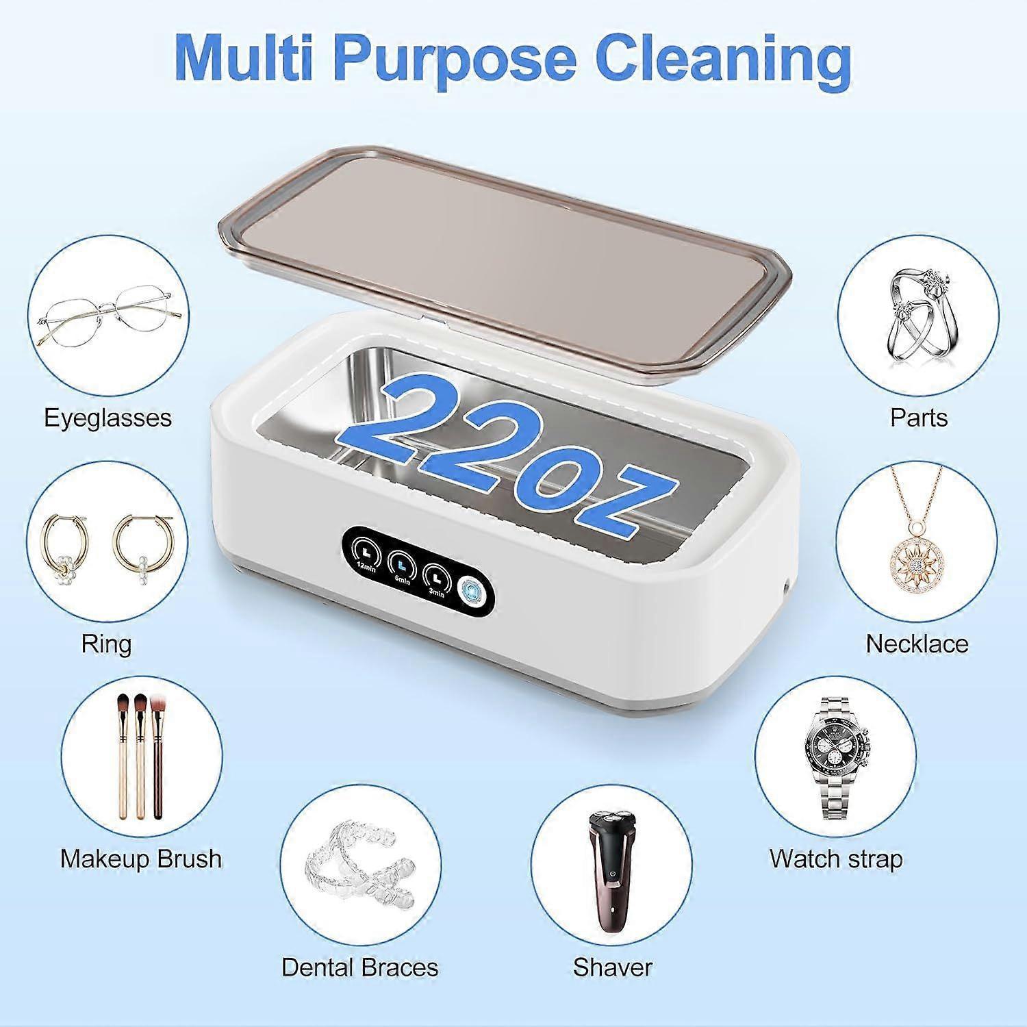 45kHz Ultrasonic Jewelry Cleaner Machine for Gold, Silver, Rings & All Jewelry — image 5