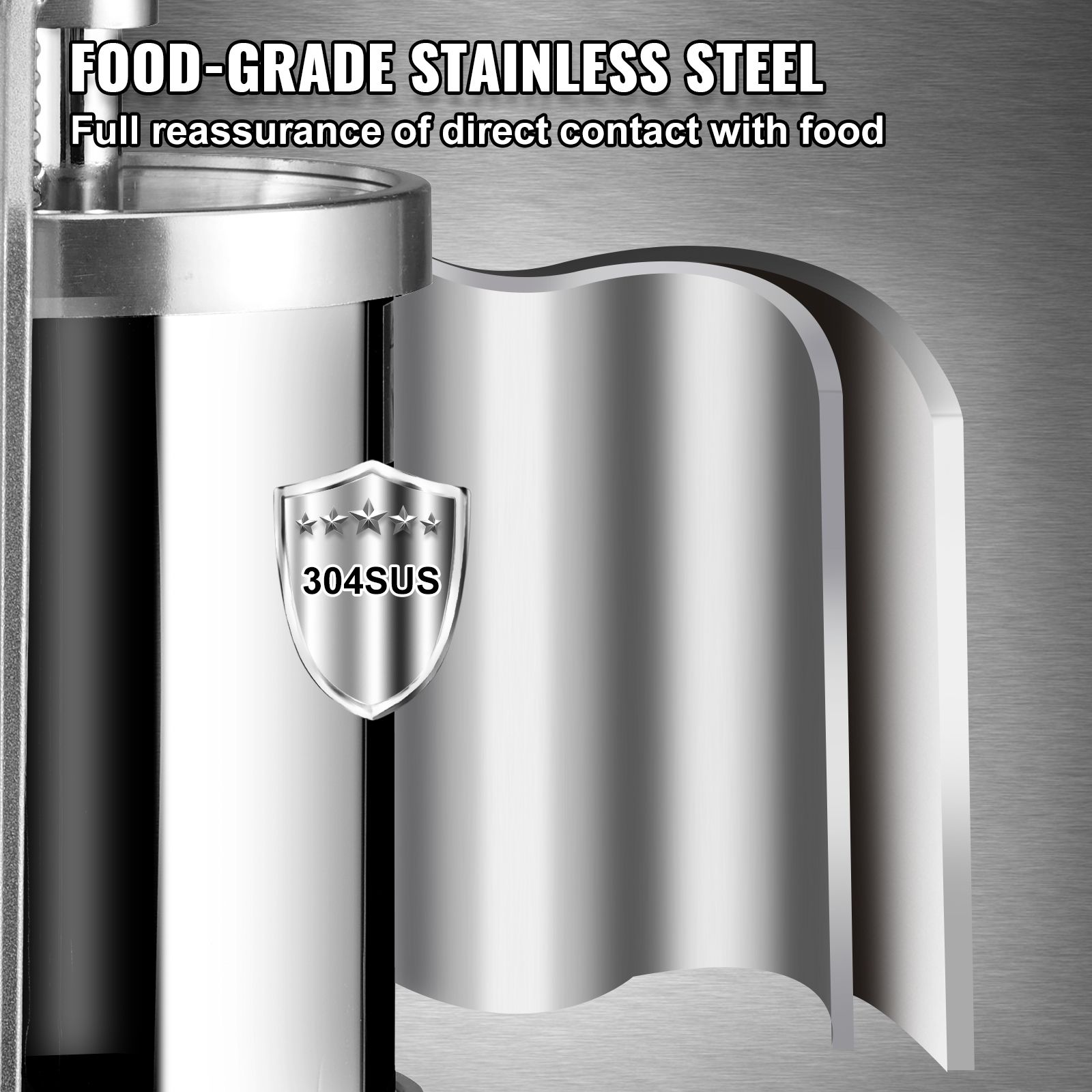 Sausage Stuffer 5LBS/3L Capacity Homemade Sausage Maker Stainless Steel โ image 3