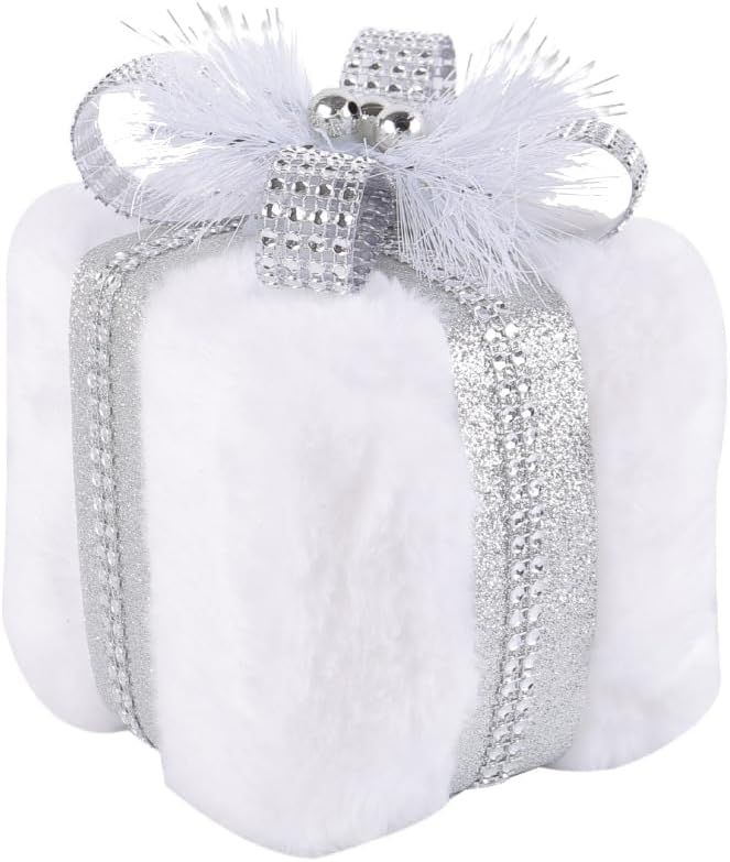 Christmas Tree Small Gift Boxes Hanging Decorations Ornaments, Plush Gift Box Decoration 3D Christmas Ornament, Christmas Mini Boxes Ornament for Christmas