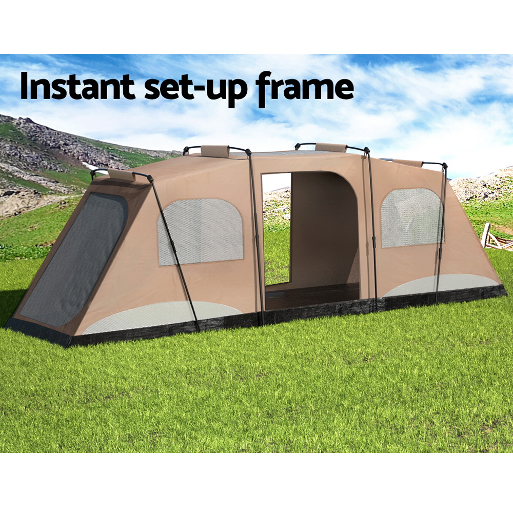 Weisshorn Instant Up Camping Tent 10 Person Outdoor Family Hiking Tents 3 Rooms — image 4
