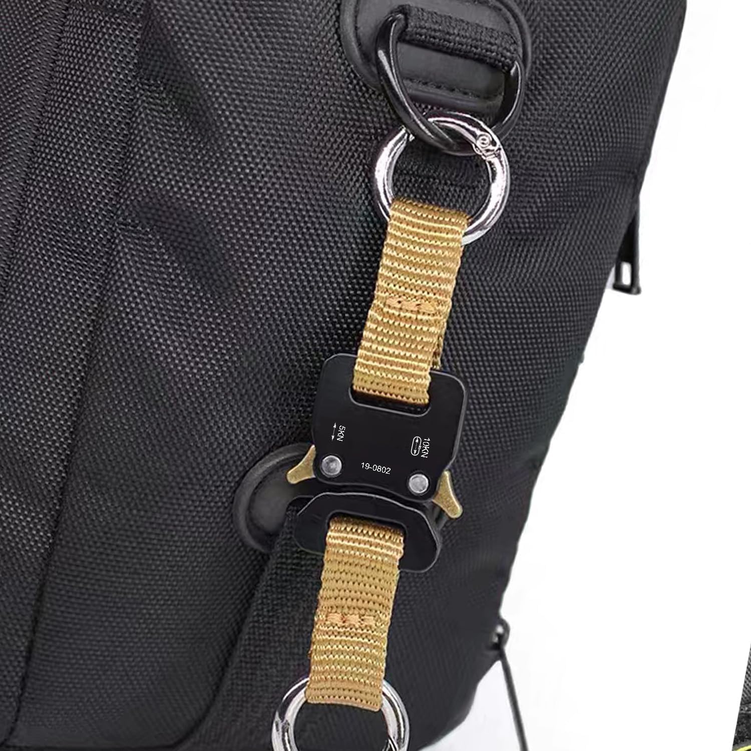 CooBigo 1/2" Paracord Bracelet Buckle Clip, 2 PCS Metal Paracord Clasps Accessories for Bracelets Pet Collar Hardware Tactical Buckle Backpack Keychain โ image 5
