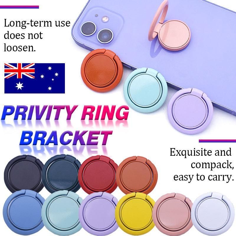 Phone Ring Bracket 360 Degree Rotation Solid Colour Mobile Holder Grip Stand - Pink — image 2