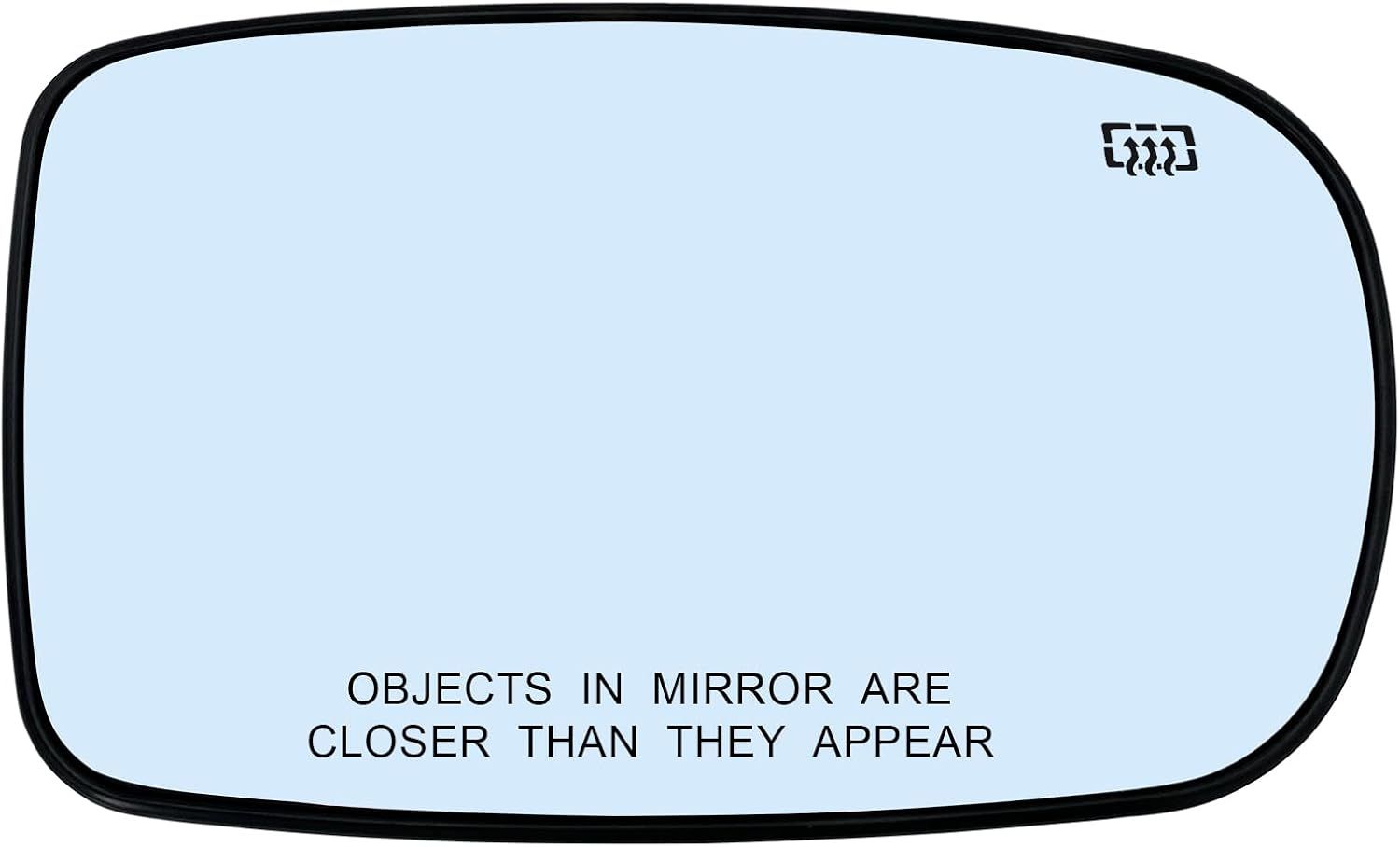 Passenger Right Side Heated Mirror Glass Replacement for 2011-2021 Chrysler 200 300, Dodge Charger Challenger - Side View Heated Convex Mirror Glass