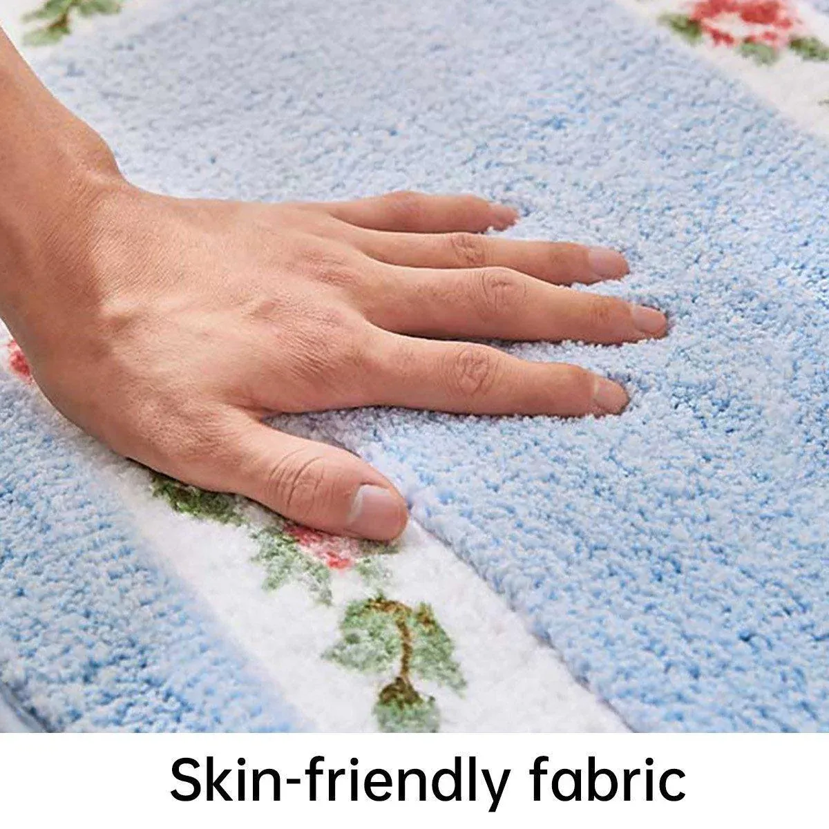 Non Slip Entry Mat Indoor Outdoor Mat Washable Foot Mat Foyer Bedroom - Pink — image 5