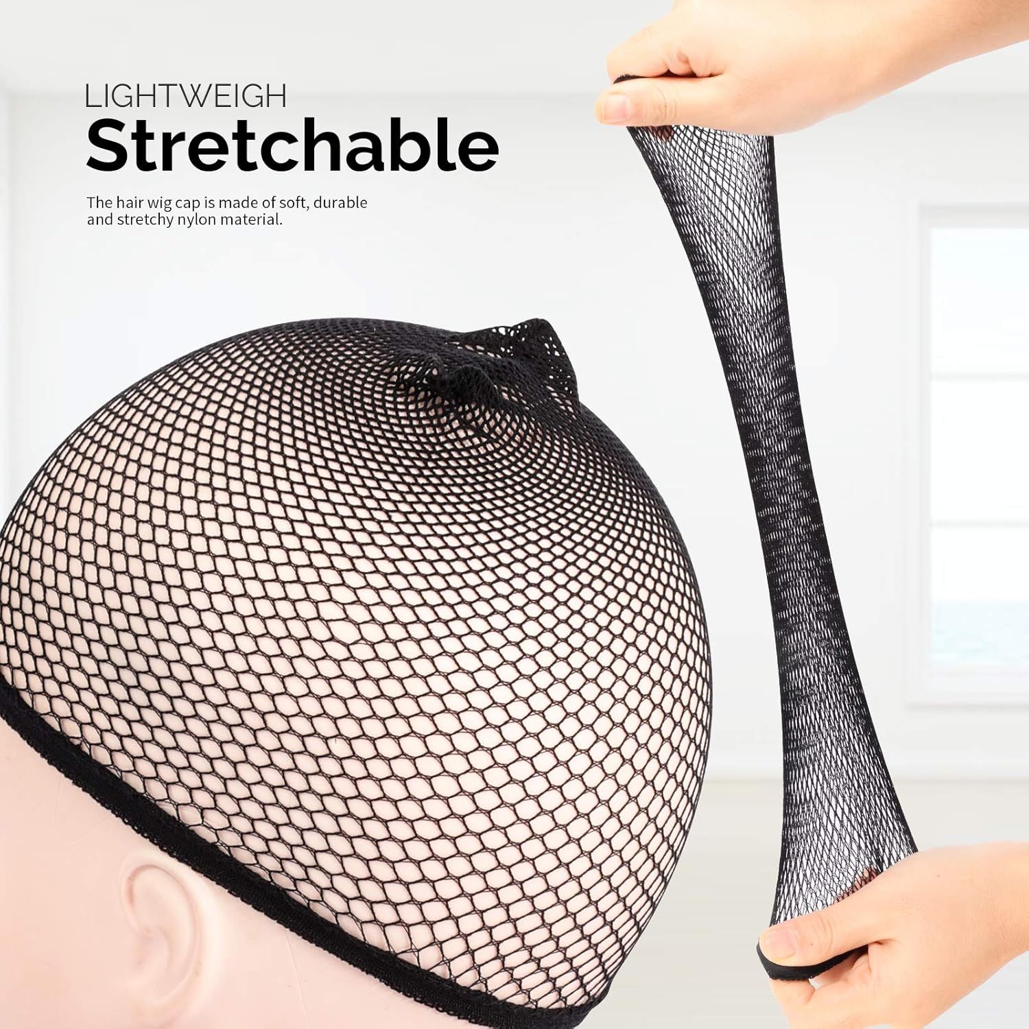 6PCS Black Mesh Wig Cap Net — image 5