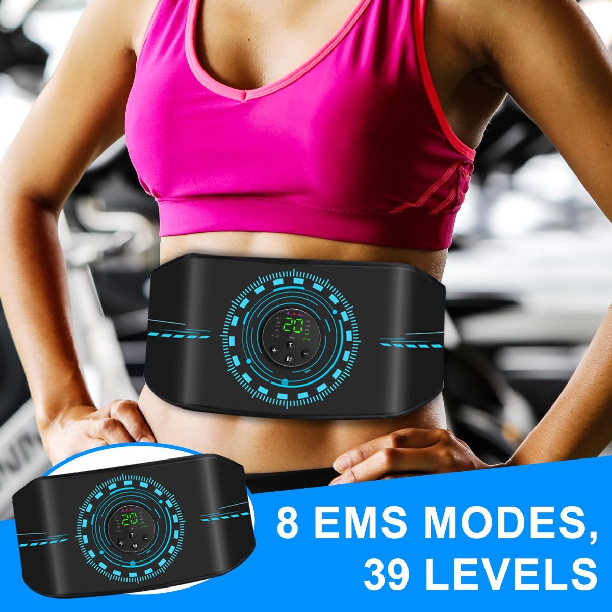 ABS Stimulator Muscle Toner, AB Machine for Abdomen/Arm/Leg, Muscle Stimulator for Muscle Growth, Ab Toning Belt Muscle Stimulator for Men and Women 3 Pack — image 2