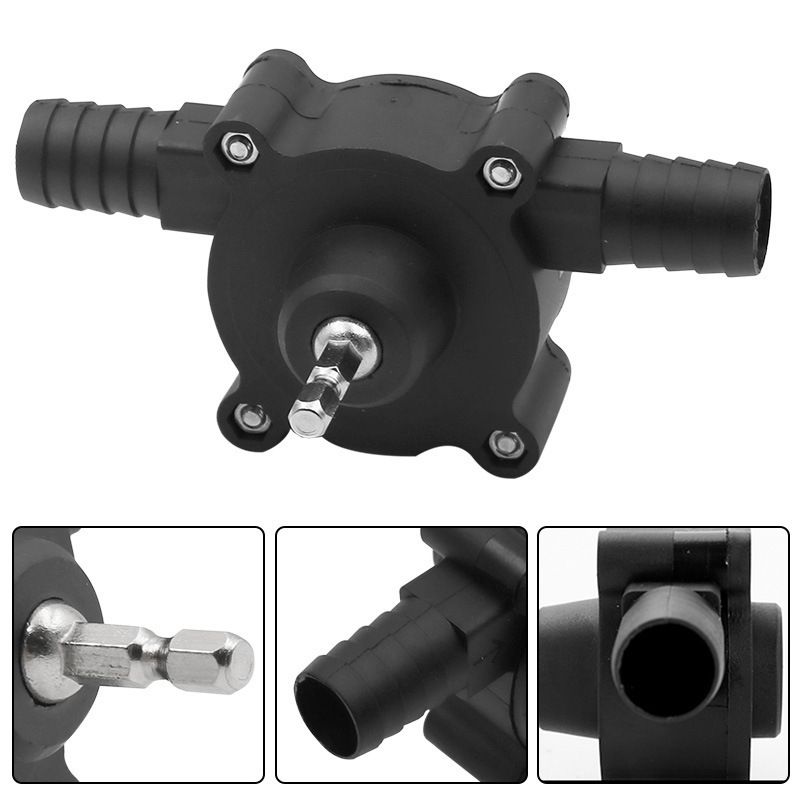 Portable Electric Drill Pump, Self Priming Oil Fluid Water Transfer Pump Electric Water Pump Household Hand Pump