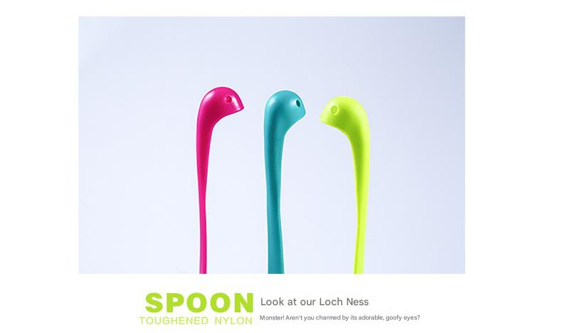 Blue Nessie Ladle Loch Ness Monster Soup Spoon Cute Dinosaur Shaped Standing Ladle Food-Grade Nylon Kitchen Utensil Handle Heat Resistant 0-120C Funny Cooking โ image 6