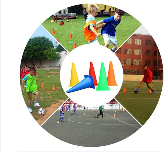 18 pieces of training equipment for outdoor sports - obstacle course for soccer training - cone markers for soccer training โ image 2