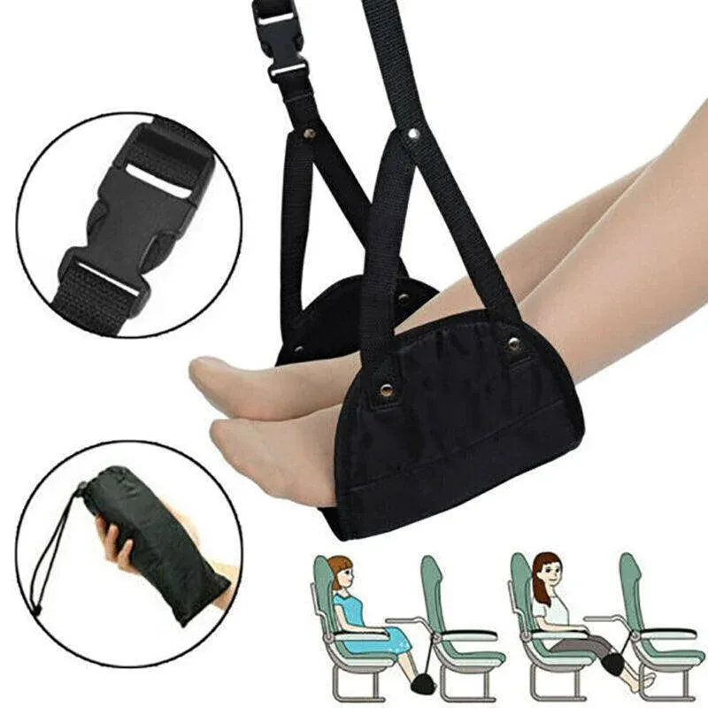Travel Foot Rest Footrest Leg Pillow Airplane Flight Foam Cushion Sling Hammock β image 3