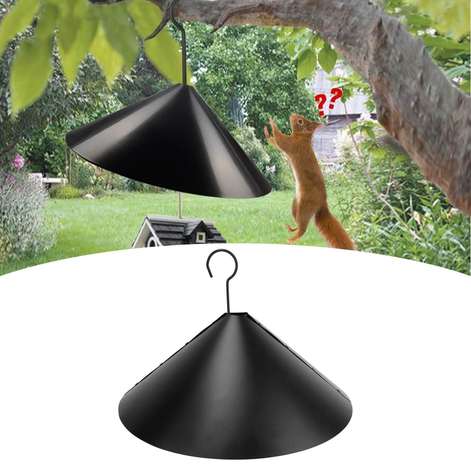 Squirrel Flapper, Universal Squirrel Proof Baffle Bird Feed Guard and Bird Houses Unique Wrap Around Squirrel Baffle Screw Style — image 3