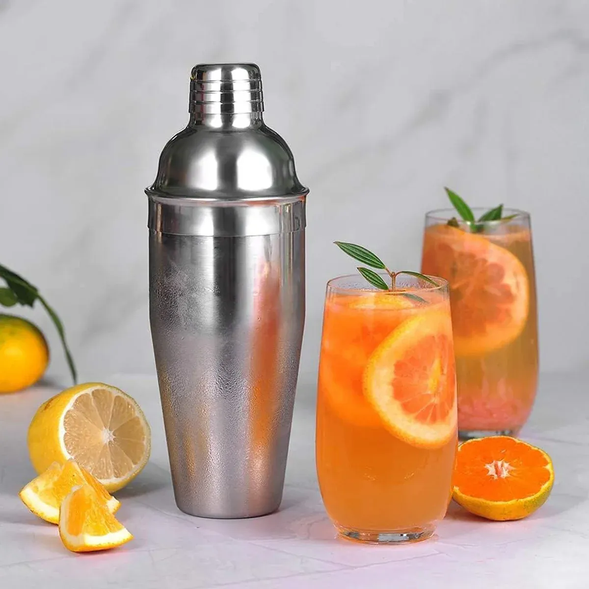 Stainless Steel Cocktail Shaker Decanter and Shaker For Home Bar Mixing Drinks — image 4