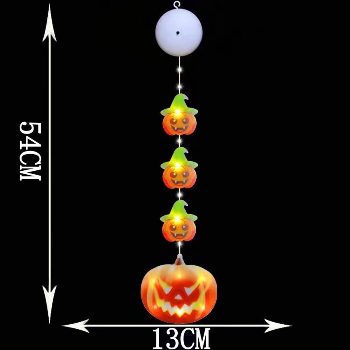Halloween Decoration Window Lights - Orange Pumpkin Lantern Lights - Halloween Fairy Lights - 2 Pieces LED Indoor Autumn Decoration Pumpkin Christmas Lights — image 2