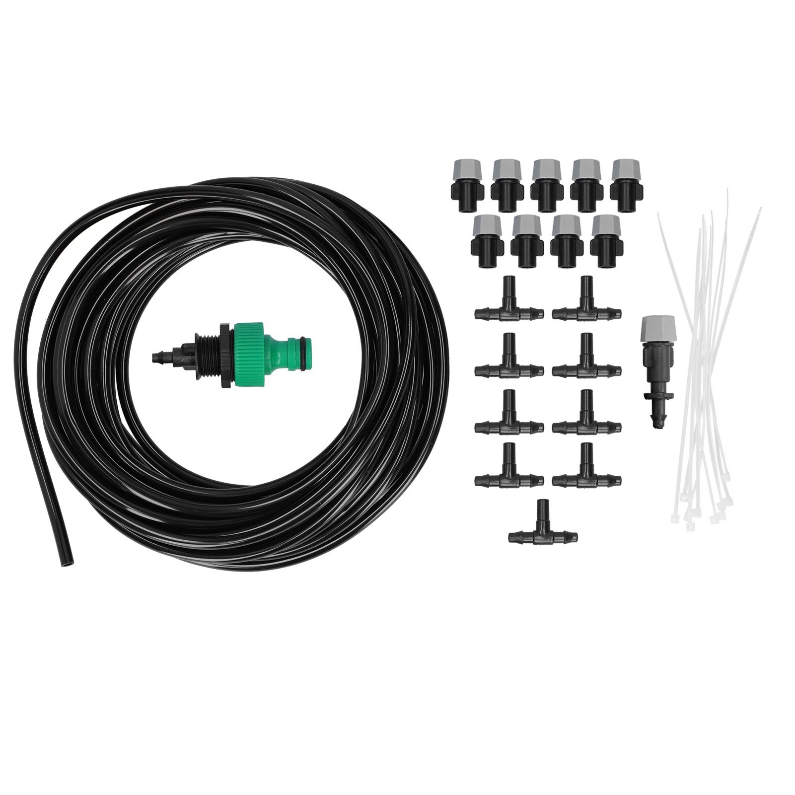 Automatic Garden Water Misting Cooling System Sprinkler Nozzle Hose Micro Irrigation Set β image 3