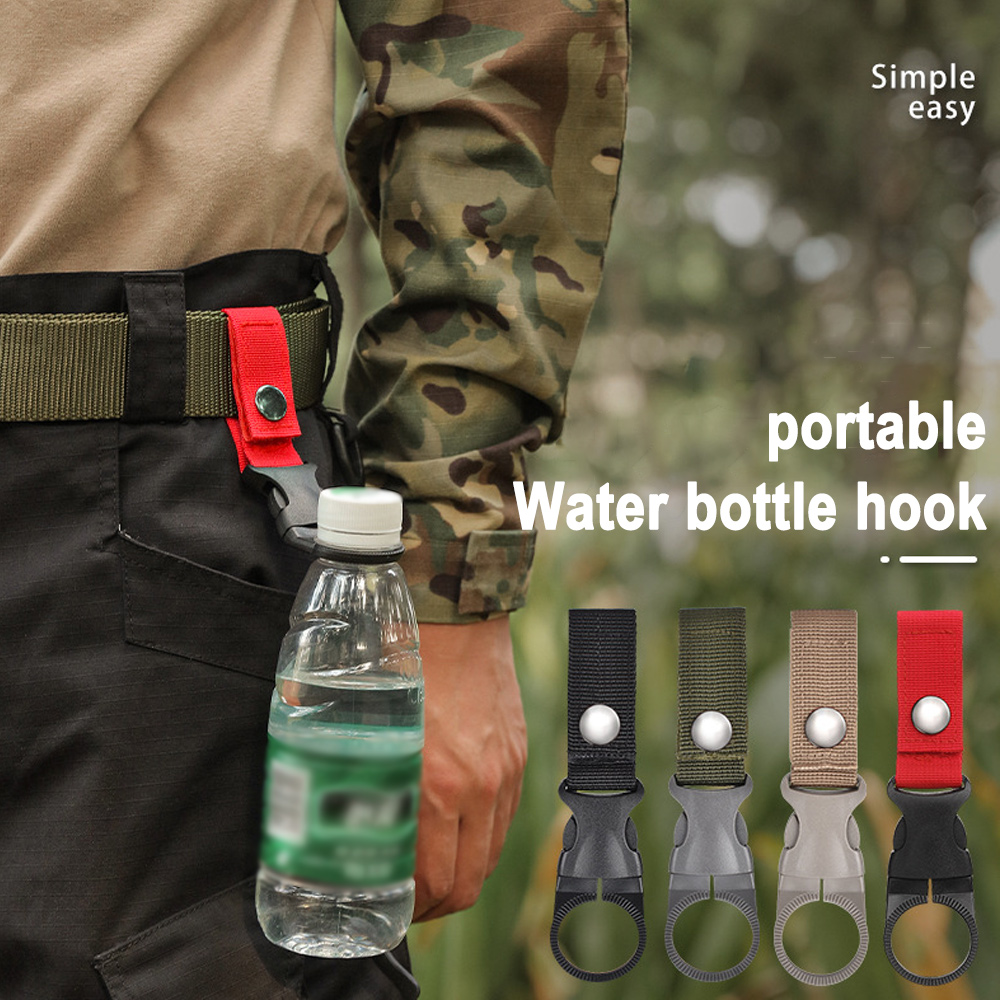 Carabiner Hook Water Bottle Holder 4 Pack Portable Hanging Bottle Carrier โ image 5