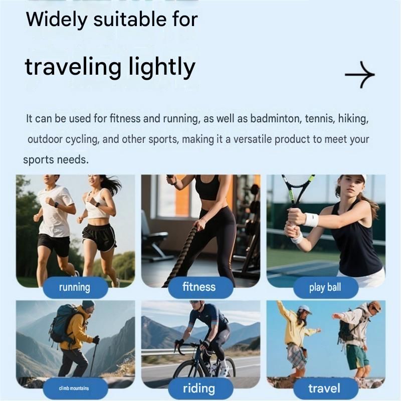 Blue Running Waist Belt - High Stretch Nylon Sports Fanny Pack with Reflective Strips, Lightweight Waterproof Phone Holder for Gym, Jogging and Outdoor Fitness — image 6