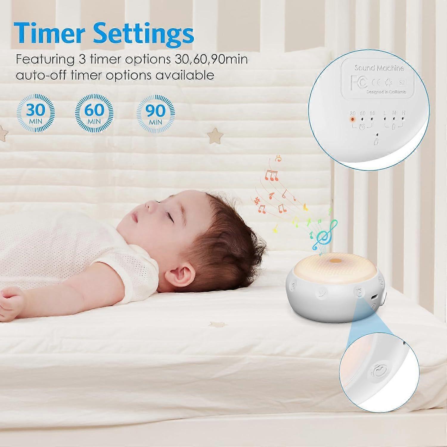 Latest Model White Noise Machine Babies Sleep Sound Device with 12 Sounds — image 3