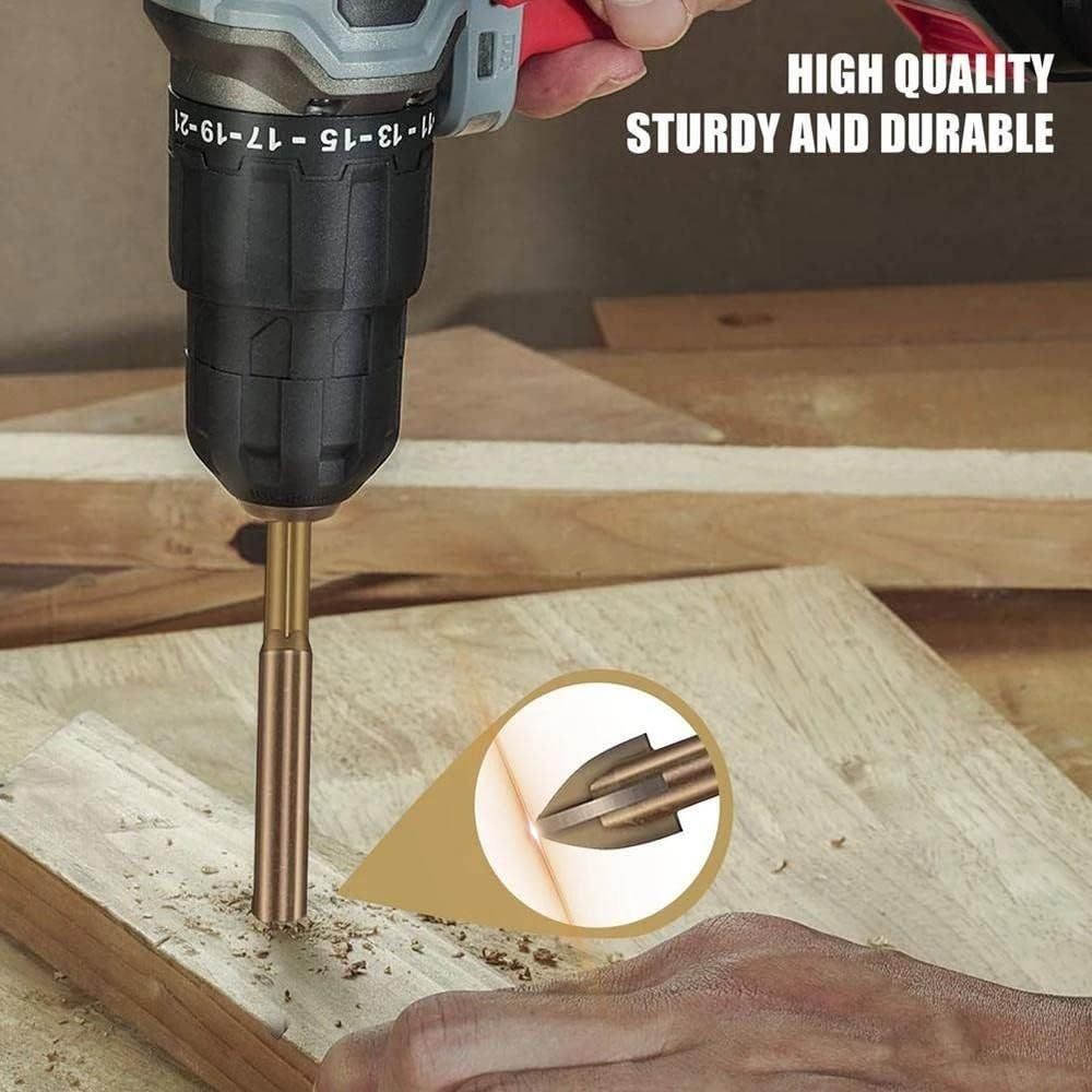 Drill Bit 5 Pcs Efficient Universal Drilling Tool Cross Alloy Drill Bits Metal Drilling Woodworking Tools Small incision — image 3
