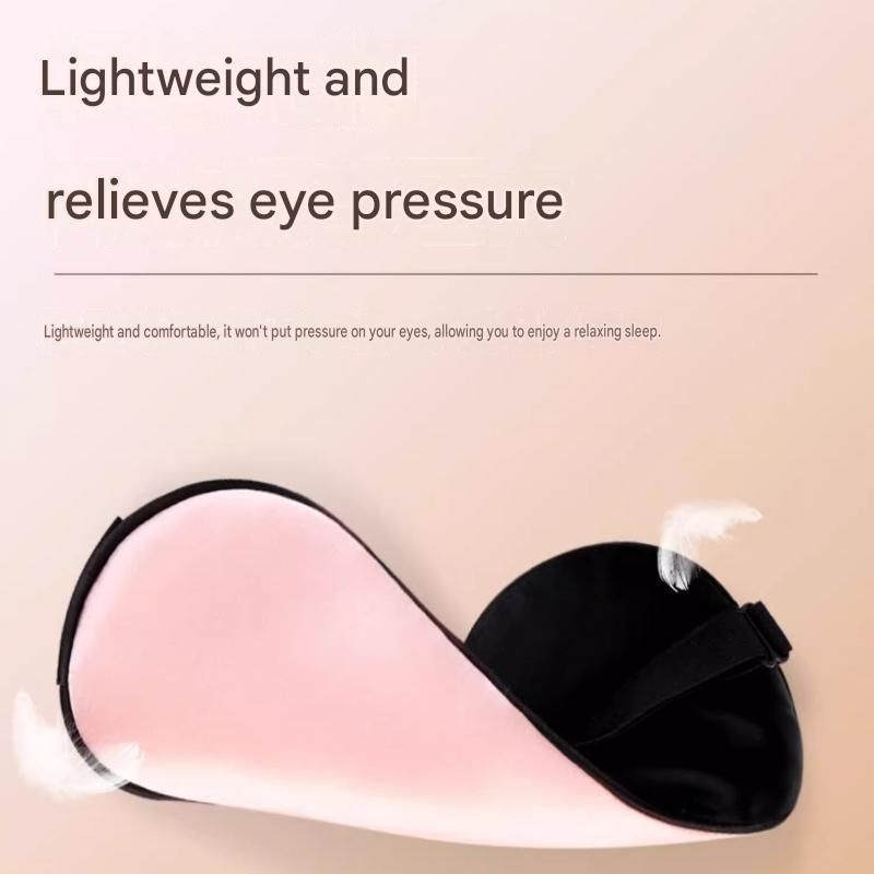 Black Spandex Sleep Eye Mask - 360 Degree Blackout, Zero Pressure Fit, Adjustable Strap, Includes Storage Bag and Earplugs for Travel and Napping โ image 5