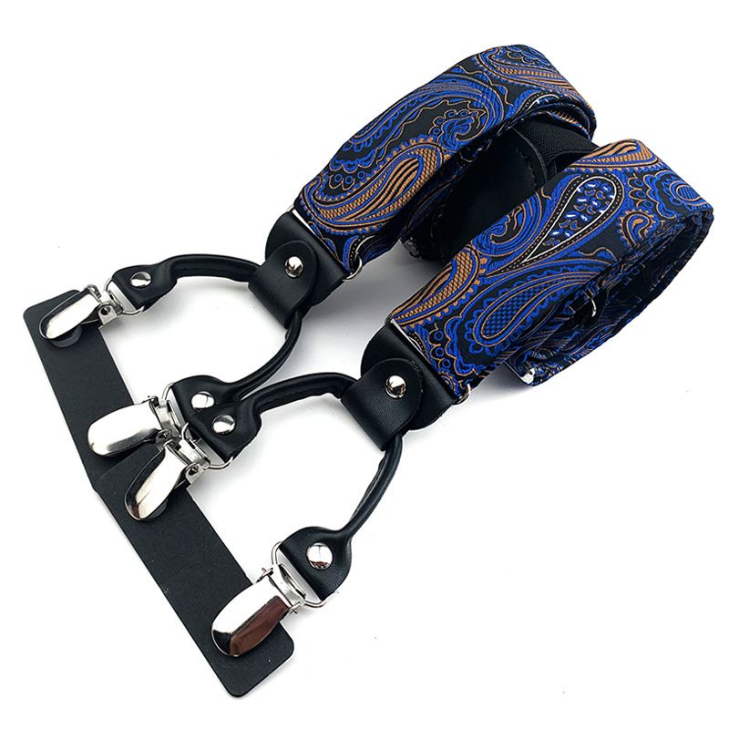 Qimulan Men's Y-Style 6 Clip Adjustable Polyester... BD-A02 โ image 3