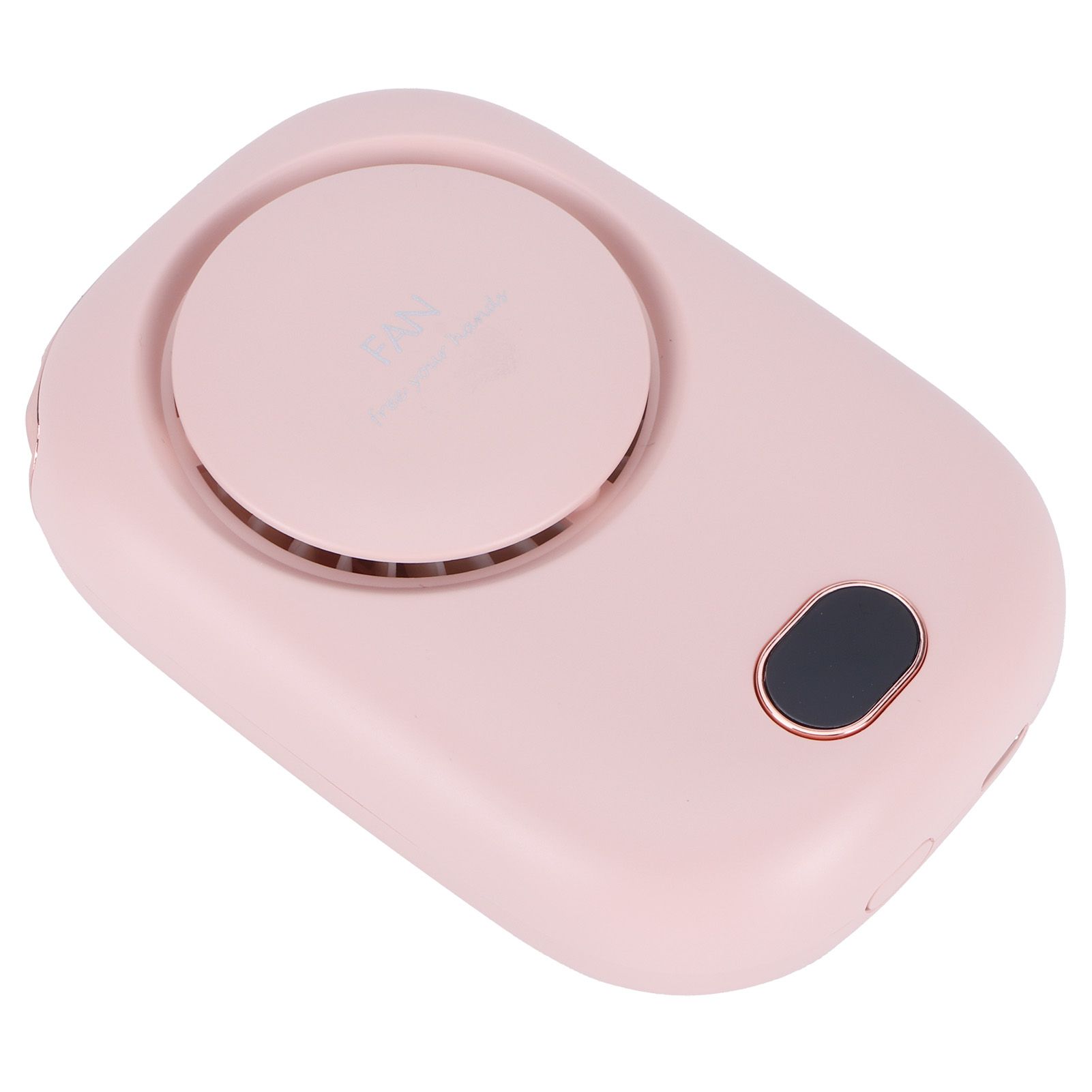Mini Electric Fan Portable USB Charging Neck Hanging Bladeless Fan for Outdoor Sports TravelPink — image 5