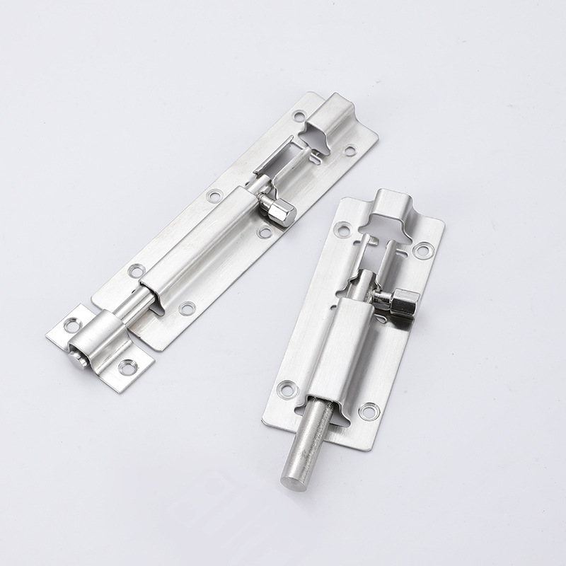 304 Stainless Steel Sliding Door Latch with Screws, 97 mm Bolt Lock for Bathroom, Bedroom, Shed, Cabinet and Garden Gate — image 2
