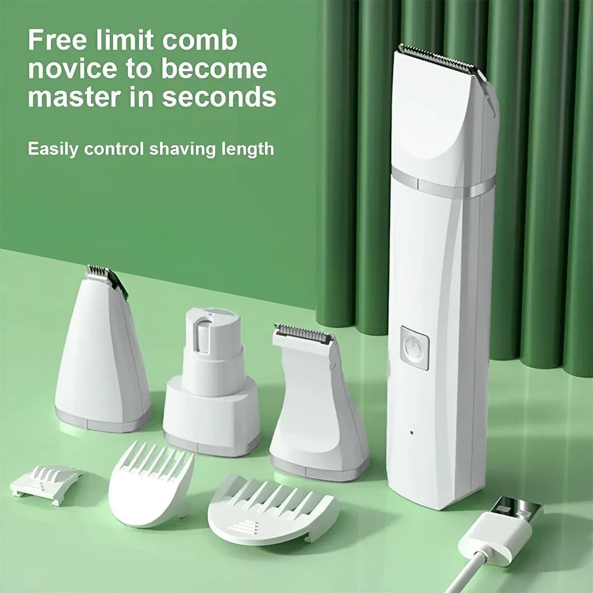 Rechargeable Pet Hair Clippers Professional Grooming Kit for Cats and Dogs — image 5