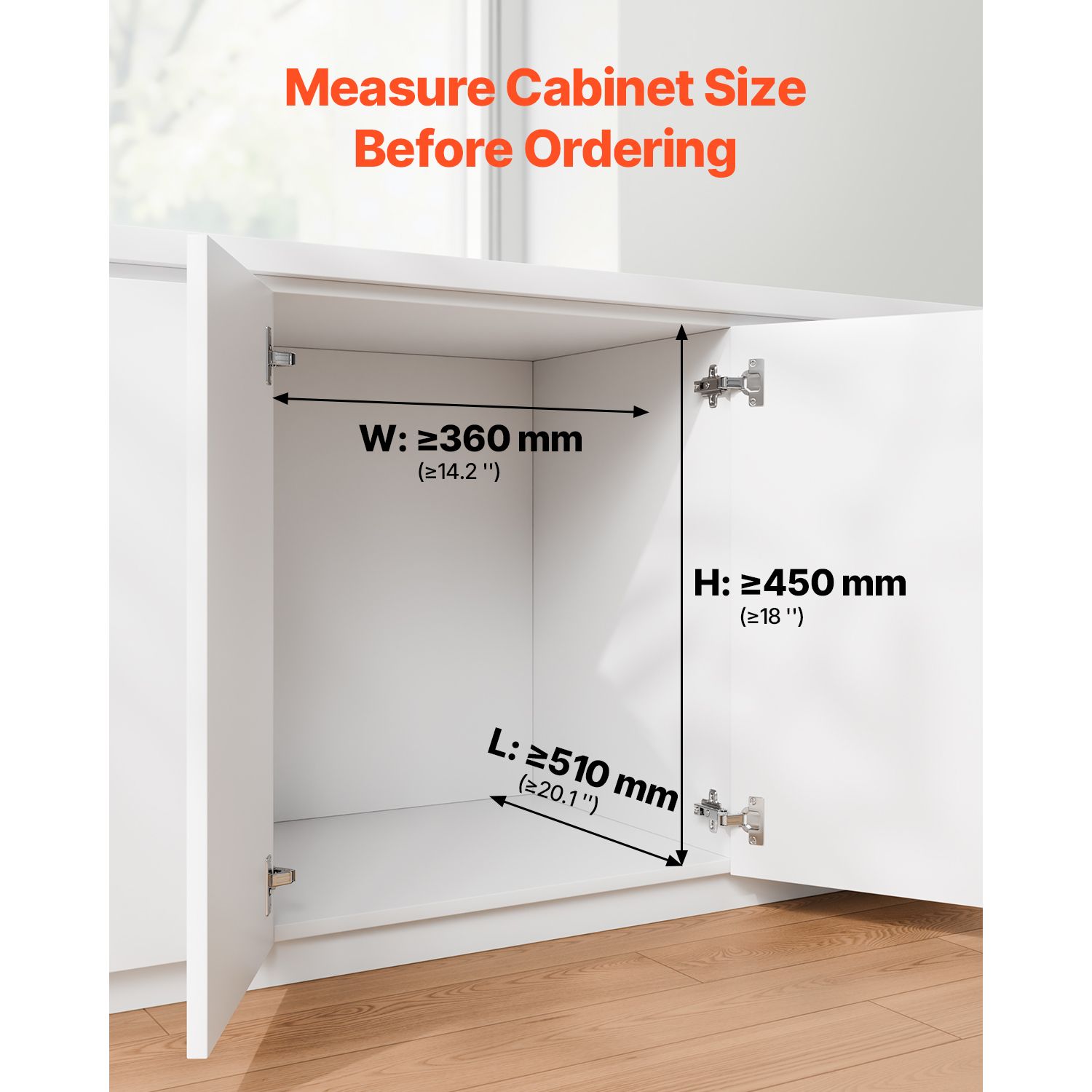 Pullout Trash Can for Kitchen Cabinets, 20+10+10L Double Under Sink Garbage Waste Recycling Bin, Under Mount Waste Container, with Heavy Duty Metal Full — image 4