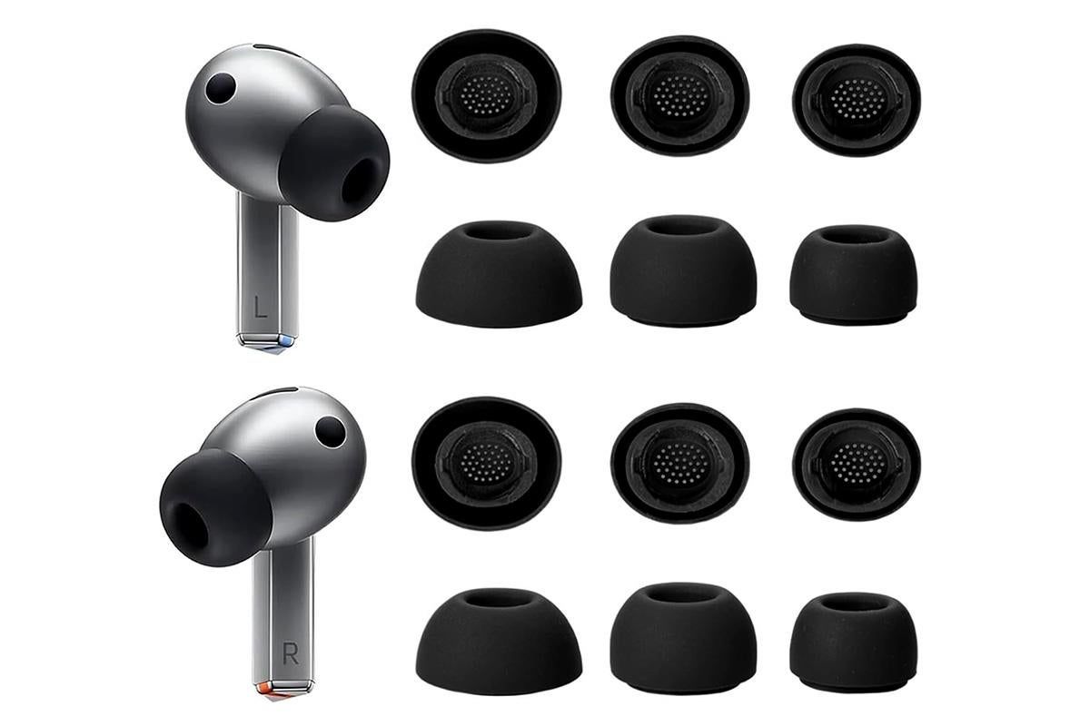 12Pcs Silicone Ear Tips for Samsung Galaxy Buds3 Pro Earbud Covers-Black โ image 5