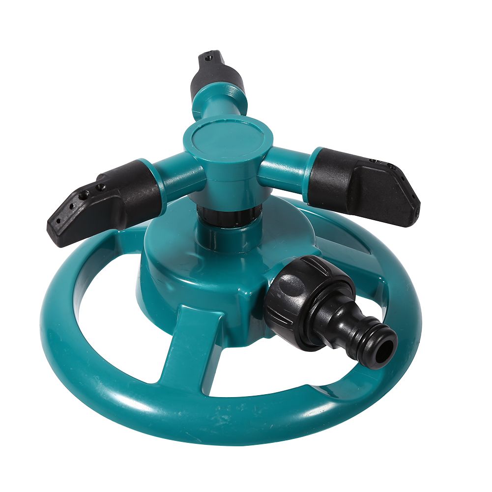 360° Fully Circle Rotating Watering Sprinkler Irrigation System 3 Nozzle Pipe Hose for Garden — image 5