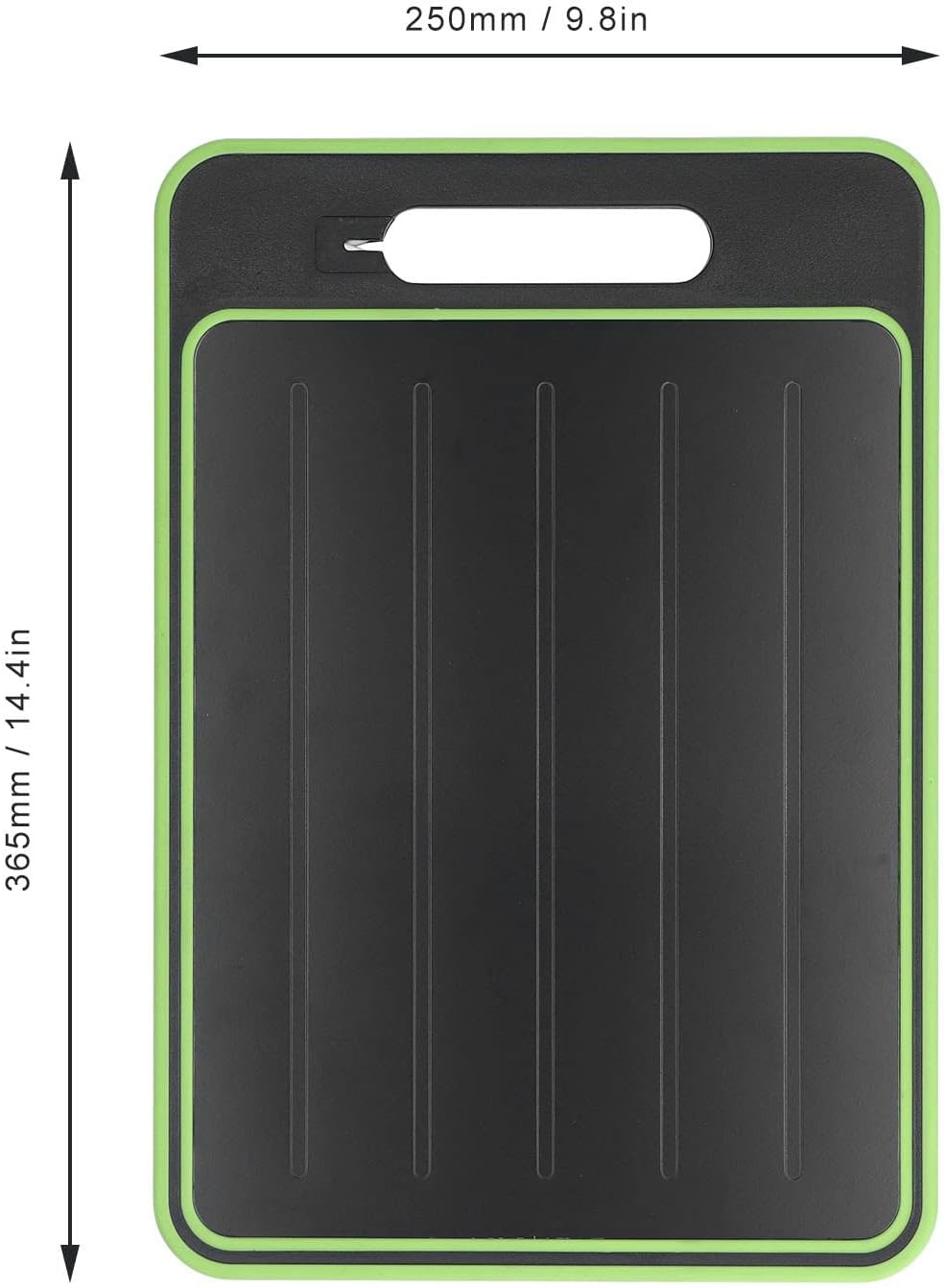 2 in 1 Defrosting Tray, Defrost Cutting Board with Knife Sharpener, Thawing Tray for Frozen Meat, Double Sided Sharpener â image 3