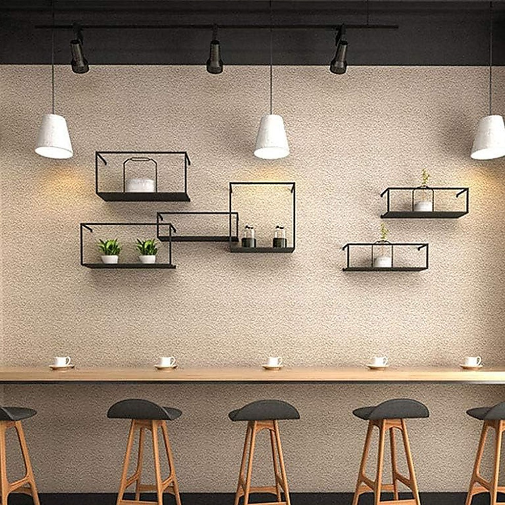 Floating Shelves Retro Industrial Ledge Black Metal Display Stand โ image 2