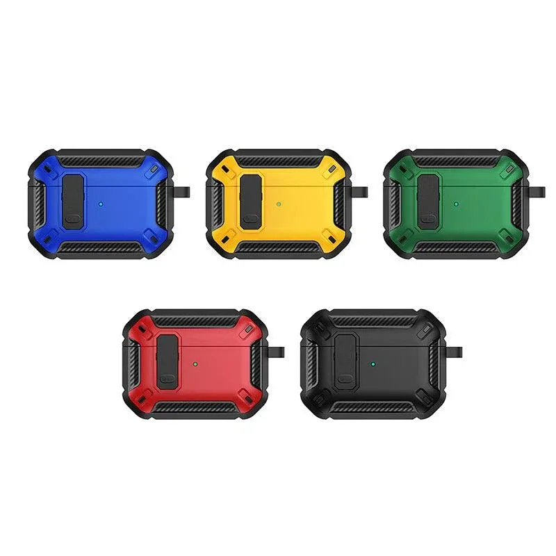 For Apple AirPods pro and pro2 Case Armor Earphone Heavy Duty Shockproof Cover - Black&Yellow For Airpods 3 — image 3