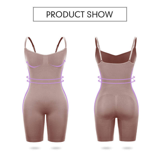 Size L Skin Color Seamless Full Body Shaper for Women - Tummy Control, Butt Lifter & Thigh Slimmer Bodysuit โ image 2