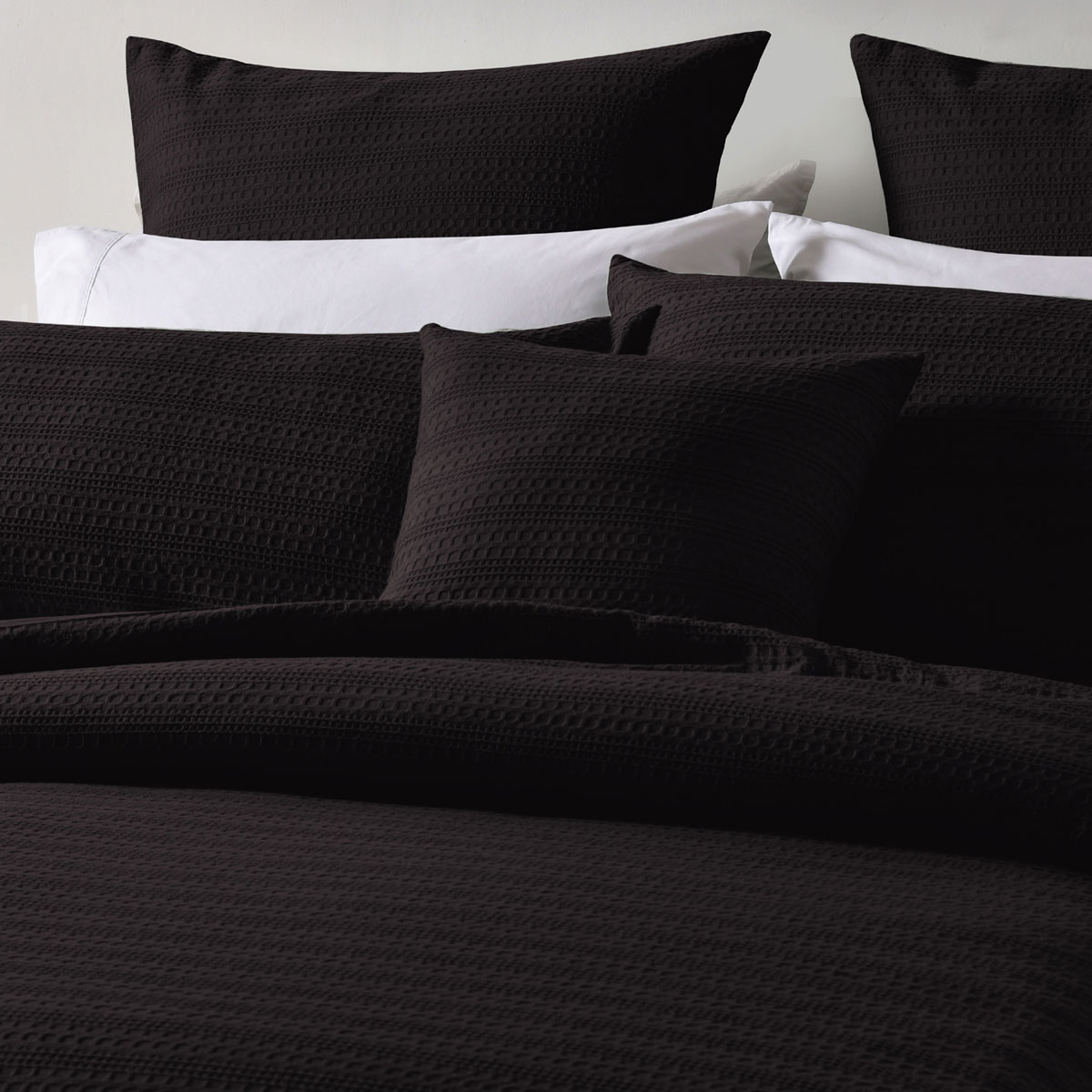 Bianca Kahlani Chocolate Waffle Quilt Cover Set King — image 3