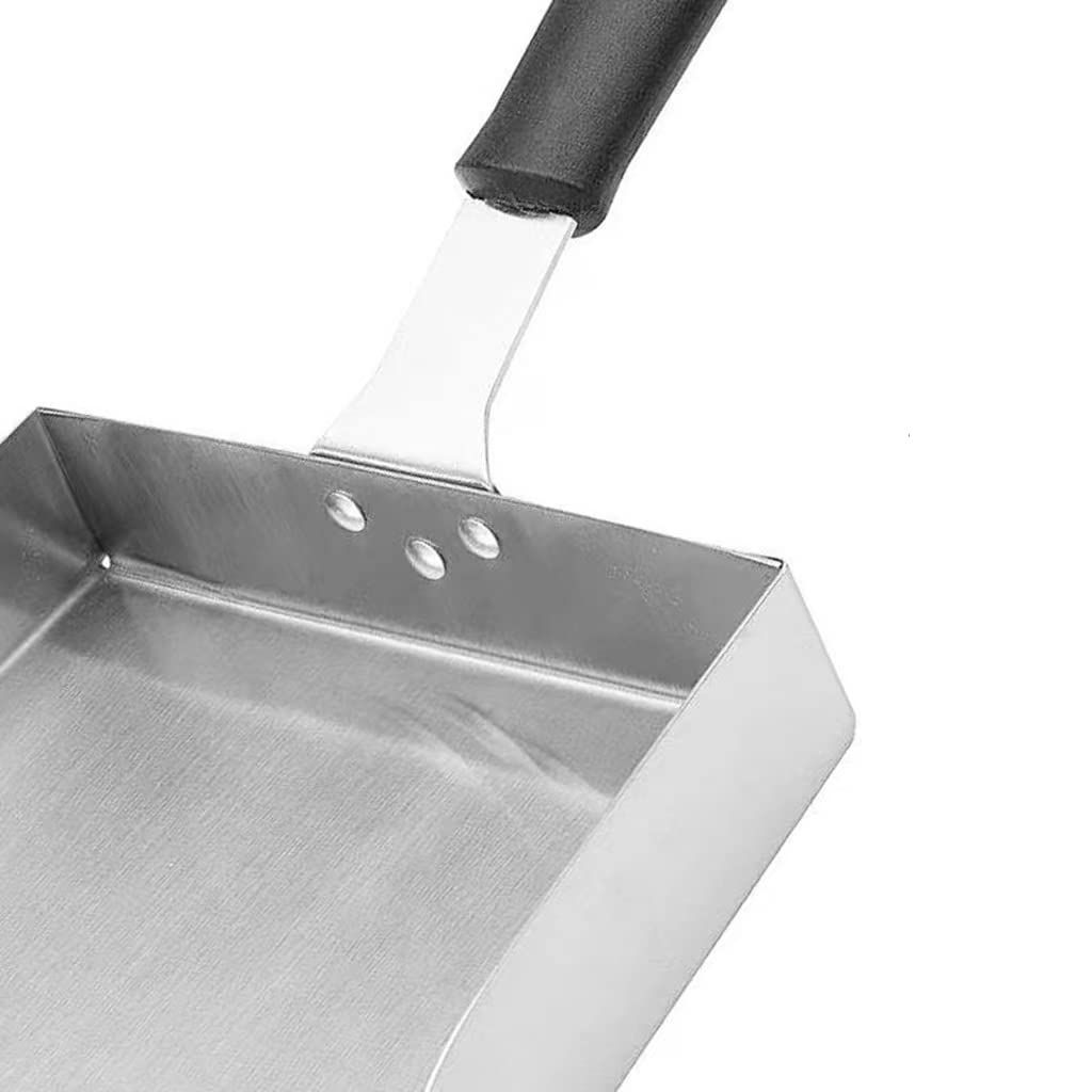 Stainless Food Mover Flat Top Grill Accessories Steel Griddle Scraper Tool Large Griddle Spatula Fried Food Scoop Stir Spatula โ image 4