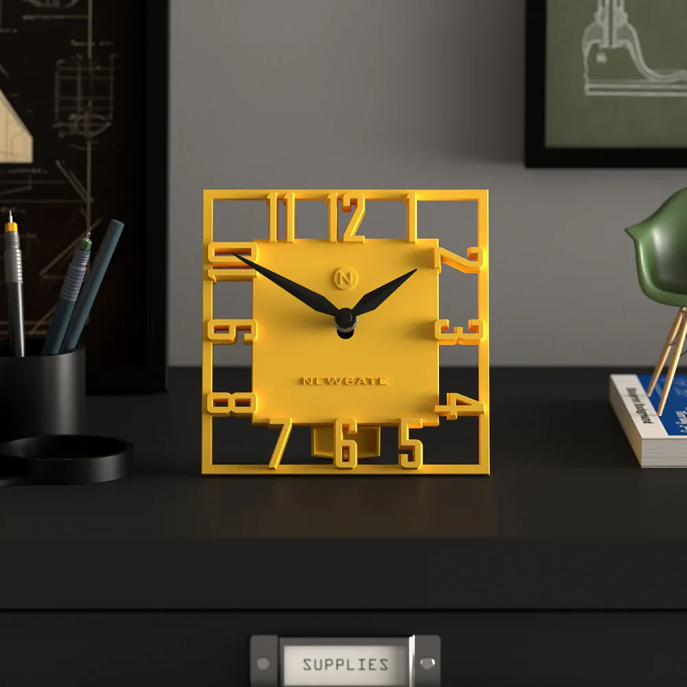 Newgate Highline Mantel Clock-Yellow — image 2