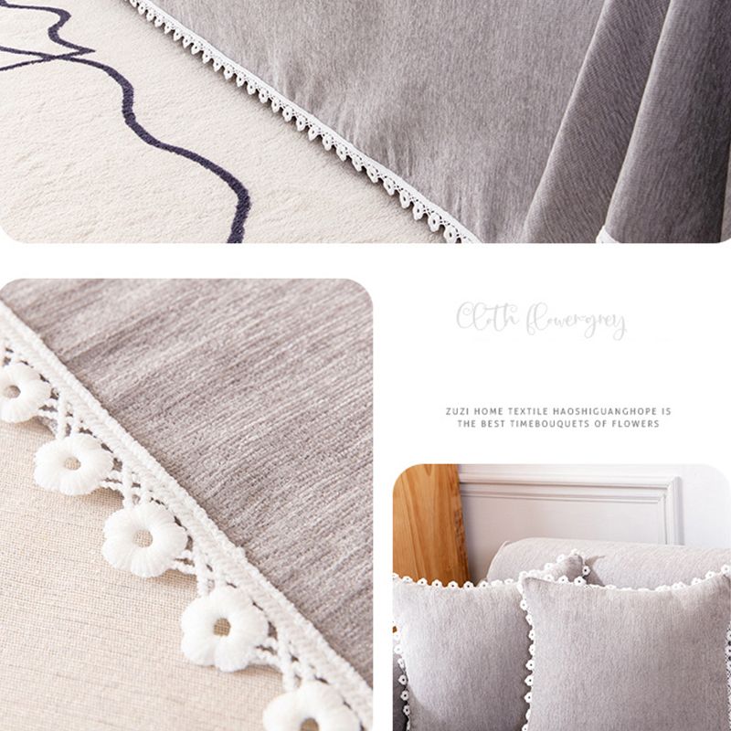 Sofa Cover Chenille Nylon Multipurpose Machine Washable Couch Slipcover for All Seasons gray 180 × 300cm/1.97 × 3.28yd — image 5