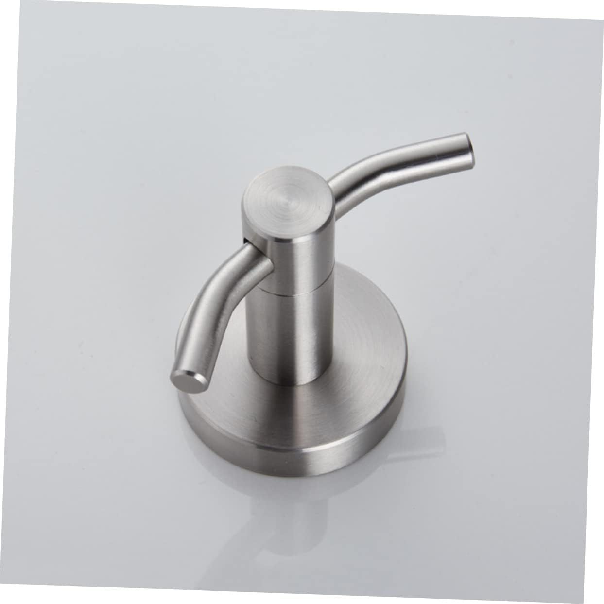 2PCS Bath Double Towel Hook Stainless Steel Coat/Robe Clothes Hook for Bath Kitchen Modern Hotel Style Wall Mounted Brushed Finish — image 4