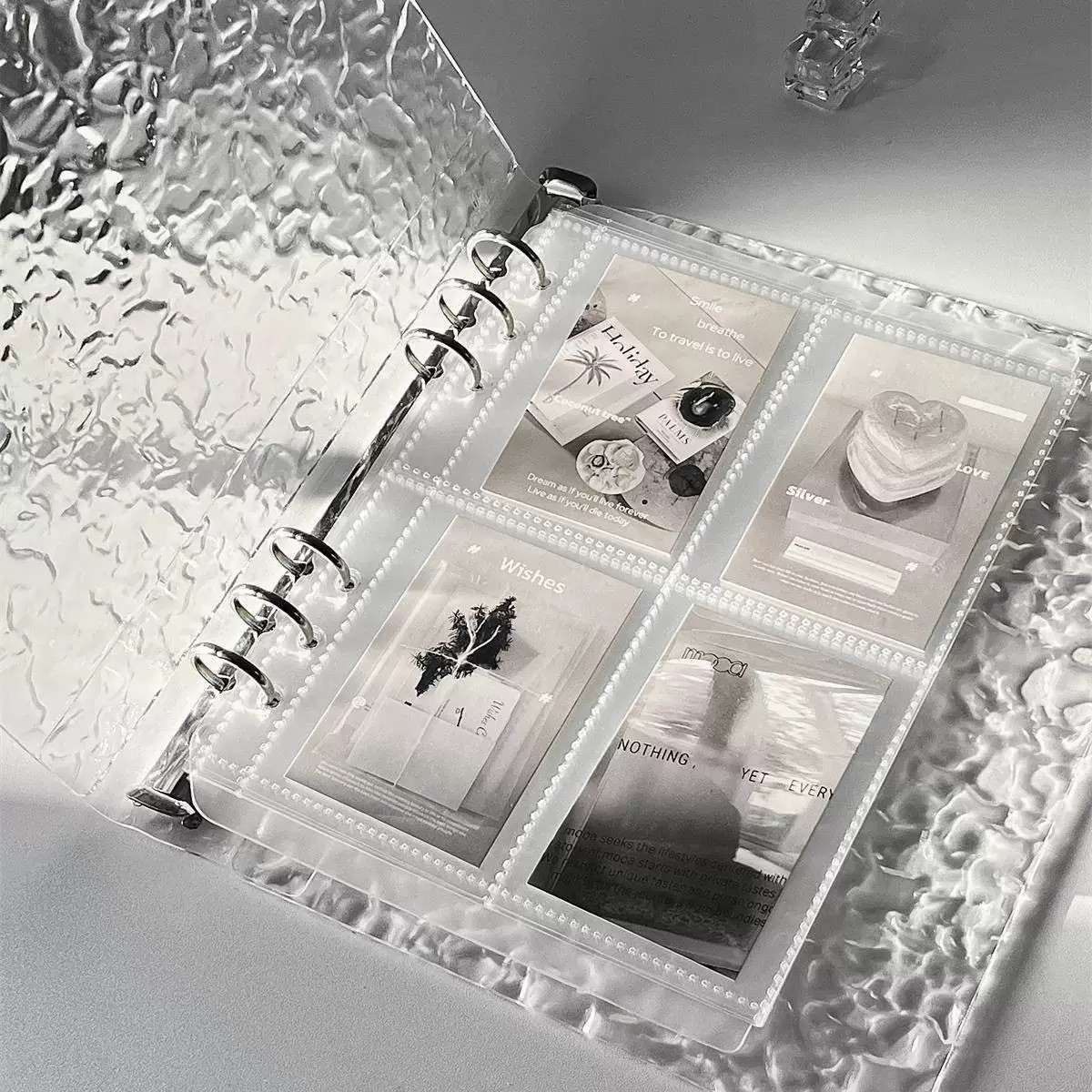 Photo Album - Contains 40 Transparent Pages - Ribbed Acrylic - 1 Pack โ image 2