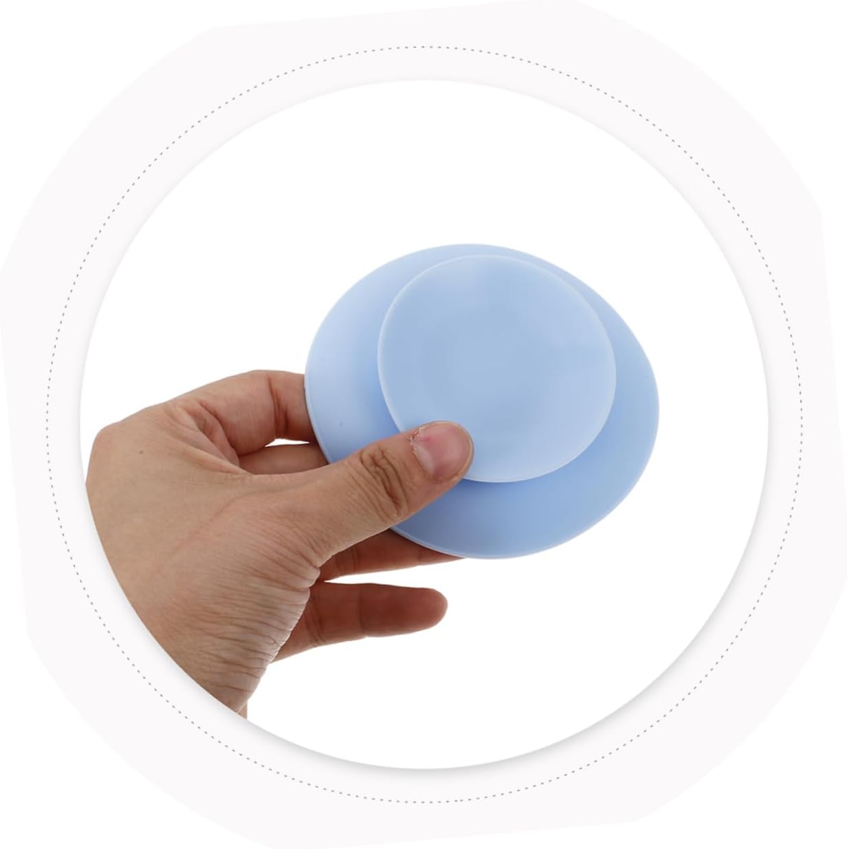 Ciieeo 8 Pieces Suction Cups for Tableware Double-Sided Suction Cups Non-Slip Silicone Suction Cups Mounting Mats for Tableware for Plate, Bowl, Dish, Mug โ image 3