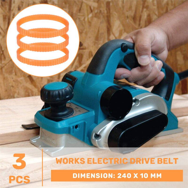 PU 240 mm belt Electric planer drive belt for 1900B — image 4