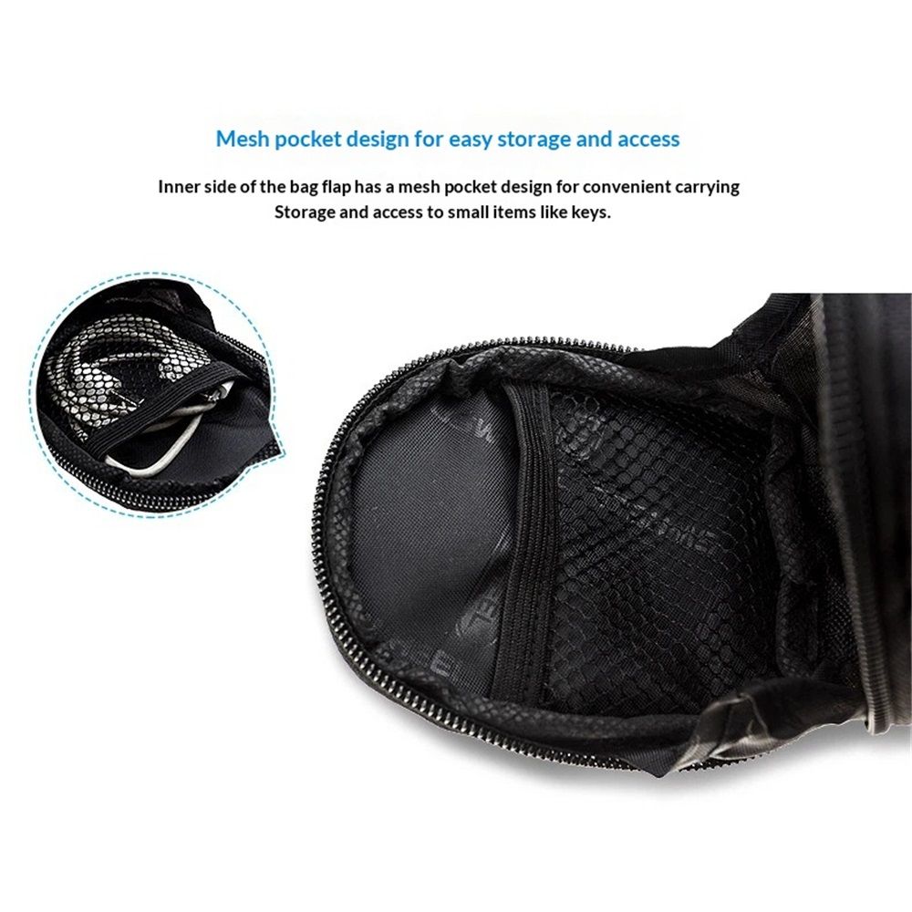 Bike Saddle Seat Bag – 1.2L Bicycle Saddle Bag Keep Bike Accessories – Bike Under Seat Pack for Essentials – Quick Release Bike Pouch – Reflective Stripes for — image 4
