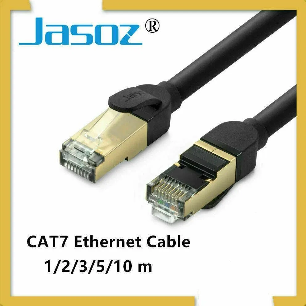 Jasoz Network Lan Cat7 Rj45 Cord Ethernet Shielded Cable Patch Lead 1-10M - 3 m β image 2